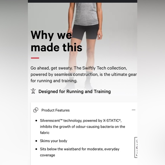 Lululemon Swiftly Tech Racerback Tank Top in Gray Hip Length,size 8 - Picture 3 of 6